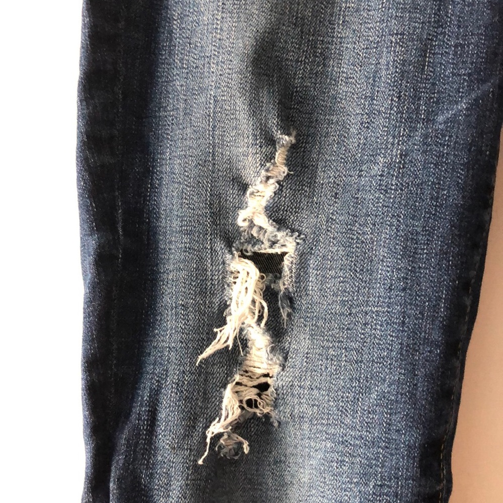 Adriando Goldschmied Distressed Skinny Ankle Jeans - Picture 4 of 14